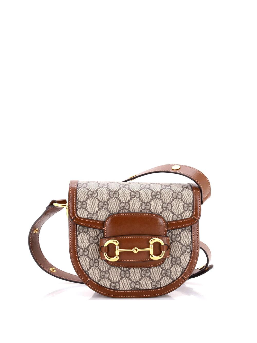 Gucci Horsebit Rounded Shoulder Bag Gg #340657G19B